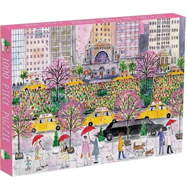 Rompecabezas Spring On Park Avenue 1000 Piezas violeta M