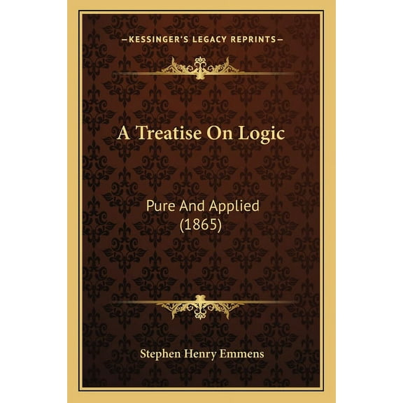 A Treatise On Logic : Pure And Applied (1865) (Paperback)