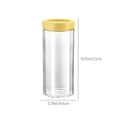 thumbnail image 2 of Airtight Glass Food Storage Container Set - 1.25L Vacuum Preservation Jar for Dry Food, Pantry Canister, Meal Prep, Yellow Glass Storage Can with Excellent Sealing Performance, Space-Saving Design, 2 of 7