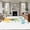 Yellow, variant on 6'x9' Area Rugs, Summer Pineapple Indoor Outdoor Area Rug for Living Room Bedroom, Watercolor Modern Art Tropical Fruit Washable Bathroom Rugs Kitchen Floor Carpet Mats Home Decor Aesthetic