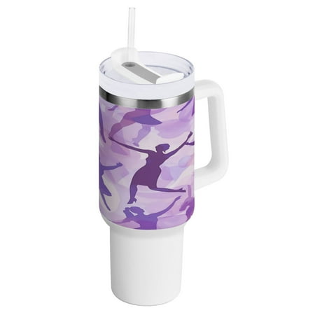 40 Oz Car Handle Water Bottle Water Cup Water Bottle Water Jug Coffee Cup Travel Water Bottle Dance