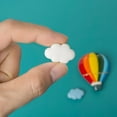 thumbnail image 3 of Elegant Safe Wonderful Gifts For Kitchen,Office Cloud Shape Sticker Message Fridge Magnet Fridge Decor Home Decoration Whiteboard Magnets PINK, 3 of 8