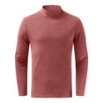 thumbnail image 4 of Bcfgryg Dress Shirts Long Sleeve Casual Top Solid Color Thickened Style For Formal And Business Attire Button Down Shirts Men Red, 4 of 5