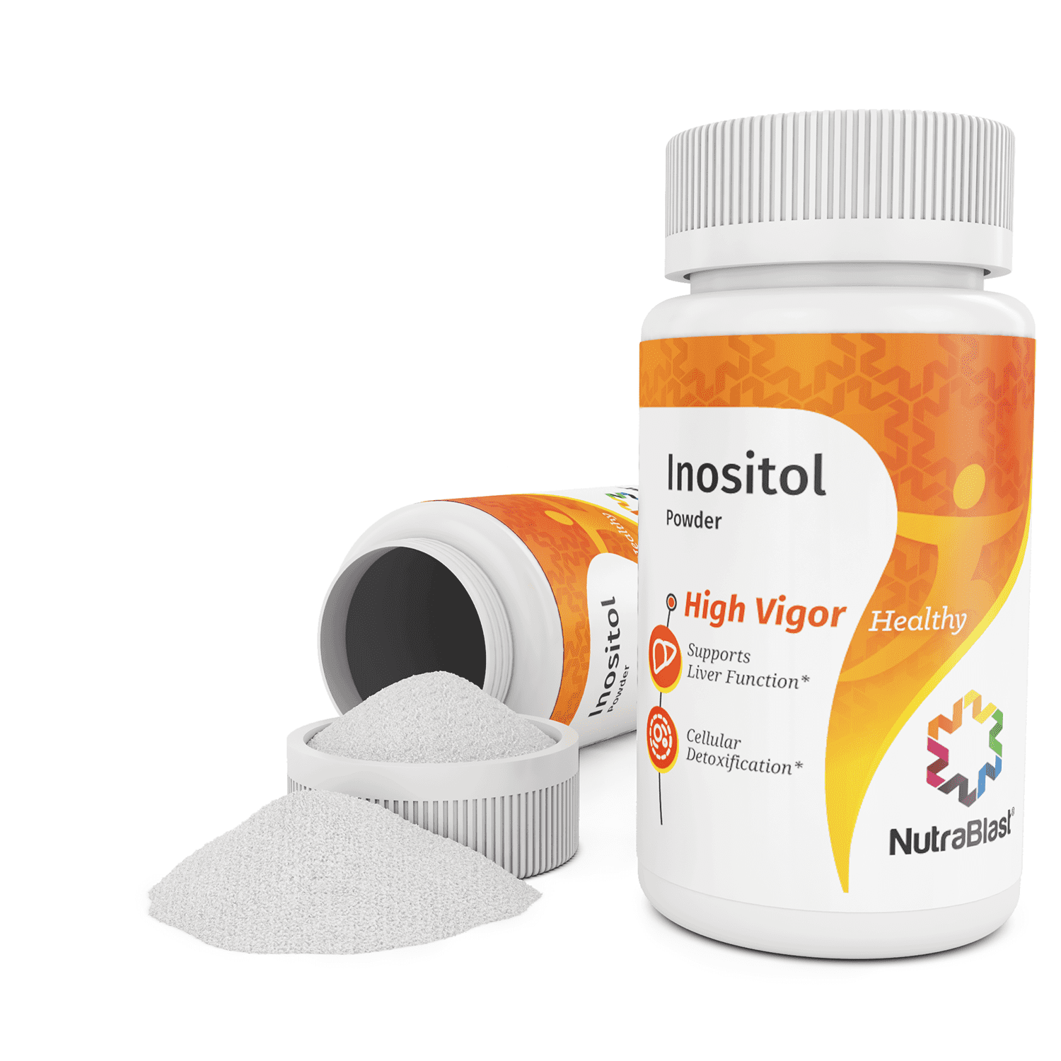 NutraBlast Pure Inositol Powder 500Mg Supports Weight Loss, Liver Function, Cellular