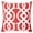 Coral, variant on Nandini Yellow Abstract Polyester 20 in. x 20 in. Throw Pillow