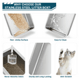 thumbnail image 2 of CazToi No More Smell! XL Enclosed Stainless Steel Litter Box for Large Cats - High Sided No Leaks Easy Clean Odorless Litter Box with Lid Includes Scoop & Footboard, 2 of 8