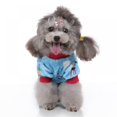 thumbnail image 4 of Pet Cartoon Lovely Pajamas Soft Sleepwear Pjs Warm Fleece Jumpsuit for Small Dogs, Puppy, Sky Blue M, 4 of 7