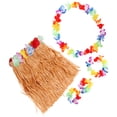 thumbnail image 3 of KAKOWELY 1 juego de suministros para fiesta hawaiana, guirnalda de flores de simulación, falda de hierba para fiesta Luau, 3 of 5