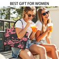 thumbnail image 5 of Large Capacity Tote Bag,Halloween Pink Spooky Pumpkins and Bats Handbag Fashion Luxury Tote Bag,15.7"x13"x 5.1" Inches,Laptop Compatible, 5 of 6