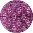thumbnail image 1 of Ahgly Company Indoor Round Persian Purple Traditional Area Rugs, 6' Round, 1 of 4