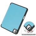 thumbnail image 6 of Allytechgroup iPad Pro 11 M4 2024 Case, Slim Flip Smart Cover Auto Sleep Wake with Pencil Holder Multi Angle Veiwing Stand Shockproof Case for Apple iPad Pro 11 inch 2024,Skyblue, 6 of 9