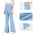 thumbnail image 7 of Piuwrlz Girls Boys Flared Pants for Kids Fleece Sweatpants With Pocket Pant Light Blue Size 14-15 Years, 7 of 7