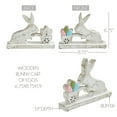 thumbnail image 4 of VHC Brands Bunny Hop Wooden Bunny w/Cart of Eggs 6.5x8, Easter Decorations, Home and Table Decor, Spring and Easter Figurines, 4 of 4