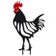 thumbnail image 1 of Pollo Granja Arte Silueta Estaca Metal Gallo Ornamento Modelo Imitación Animal Ornamento Miniatura Decoración Jardín Gallina Decoración Suelo Insertar Patio Arte Yuarrent TO005668-01, 1 of 7