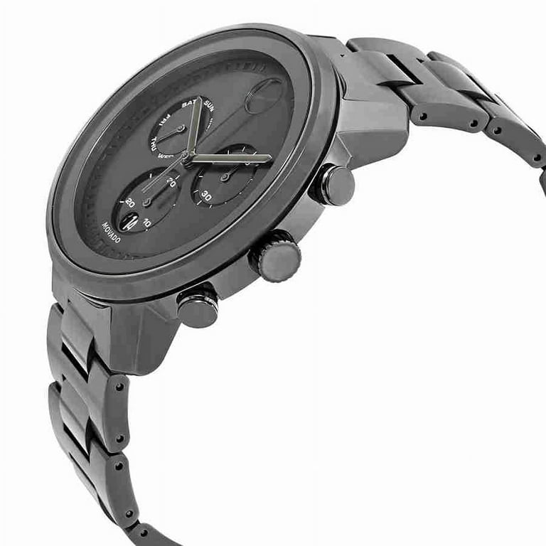時計 Movado Bold Black 3600626 Movado Bold Chronograph Black Bracelet Men's Watch 3600048
