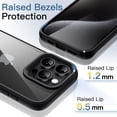 thumbnail image 5 of JETech Case for iPhone 15 Pro 6.1-Inch, Shockproof Phone Bumper Cover, Solid Color Matte TPU Frame, Anti-Scratch Clear Back (Black Titanium), 5 of 6