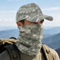 thumbnail image 4 of XIAOCHA Men's Camo Printed Baseball Cap Set, Breathable Outdoor Neck Gaiter Outfit,Light Green, 4 of 4