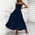 thumbnail image 2 of JGGSPWM Women's Sleeveless Backless Hanging Neck Maxi Dress, Flowy A Line, Wedding Guest, Vacation Cocktail Prom Spaghetti Strap Elegant Dresses Blue M, 2 of 6
