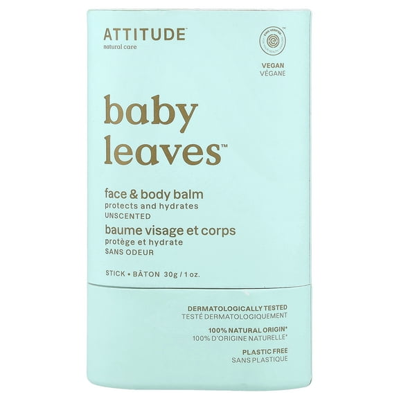 ATTITUDE Baby Leaves, Face & Cheek Balm, Unscented, 1 oz. (30 g)