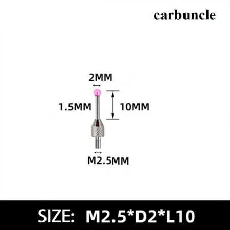 

2mm carbuncle Tungsten Steel Head M2.5 Thread Micrometer Gauge Indicator Probe