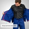 thumbnail image 4 of Hayabusa Ultra-Lightweight Pearlweave Jiu Jitsu Gi - Blue, A4, 4 of 6