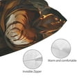 thumbnail image 3 of Kdxio Tiger In The Fallen Leaf Forest Print Pillows Covers Cases Bedroom Decor Decoration Rectangle Two Sides Printed-14"x20", 3 of 6