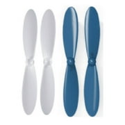 HobbyFlip Blue White Propeller Blades Props Propellers Compatible with HobbyKing Mini X6 Micro Hexacopter