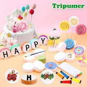 Tripumer 20 Pcs Foam Circles 1x 3.7 in Polystyrene Discs Round Foam Cylinders for Crafts Modeling DIY Projects Cakes Sculpture Arts Floral Making Supplies