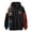D1-Black73, variant on Hooded Sweatshirts for Men Patchwork Color Block Smiley Graphic Drawstring Mixed Fabric Long Sleeve Pullover Y2K Grunge Sweatshirts With Pocket