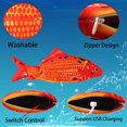 thumbnail image 3 of Flopping Fish Electric Moving Dog Fish Toy，Realistic Flopping Fish Rocking Dog Toy, Dog Toys Interactive Pet Toys for Dog Exercise，Small and Medium Dog Floppy Fish Dog Chew Toy, 3 of 13