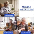 thumbnail image 4 of 5X Large Reading Magnifying Glass with Light, Rechargeable Hands-Free Magnifying Lamp with Flexible Gooseneck, 24x17cm Ultra Clear Lens, Perfect for R, 4 of 5