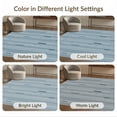 thumbnail image 7 of ODIKA 4'x6' Blue Gray Modern Geometric Striped Washable Area Rug Contemporary Abstract Vertical Motif Design for Dorm Room, Small Living Stain Resistant Low Profile, Easy Care, 7 of 7