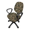 thumbnail image 5 of Chririnla Computer Desk Chair Seat Covers Camouflage Antler Bow Print with Stretch Decorative Computer Chair Slipcovers for Gaming Chair, 2 Pcs Office Chair Covers, 5 of 8