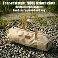 thumbnail image 5 of Camping Tent Stake Bag | Wind Rope & Ground Nail Storage Pouch | Durable Cloth Cylindrical Organizer for Outdoor Gear | Brown 42x15cm | 1-Pack, 5 of 7