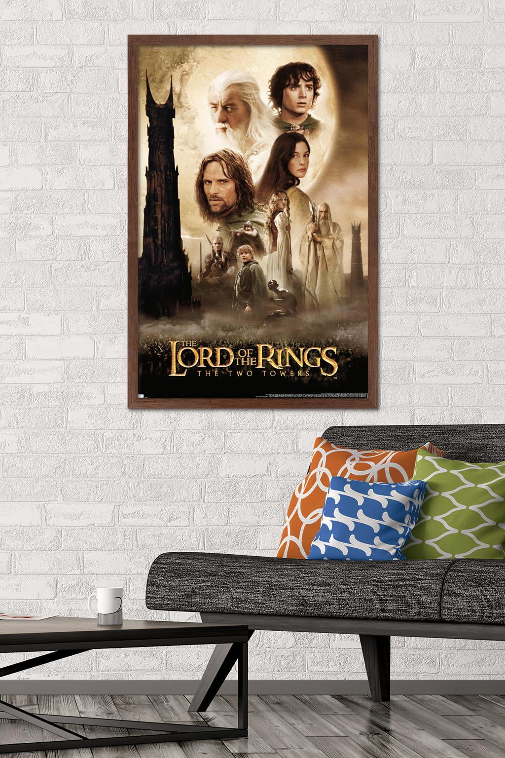 The Lord of the Rings: The Two Towers - One Sheet Wall Poster, 22.375" x 34" Framed