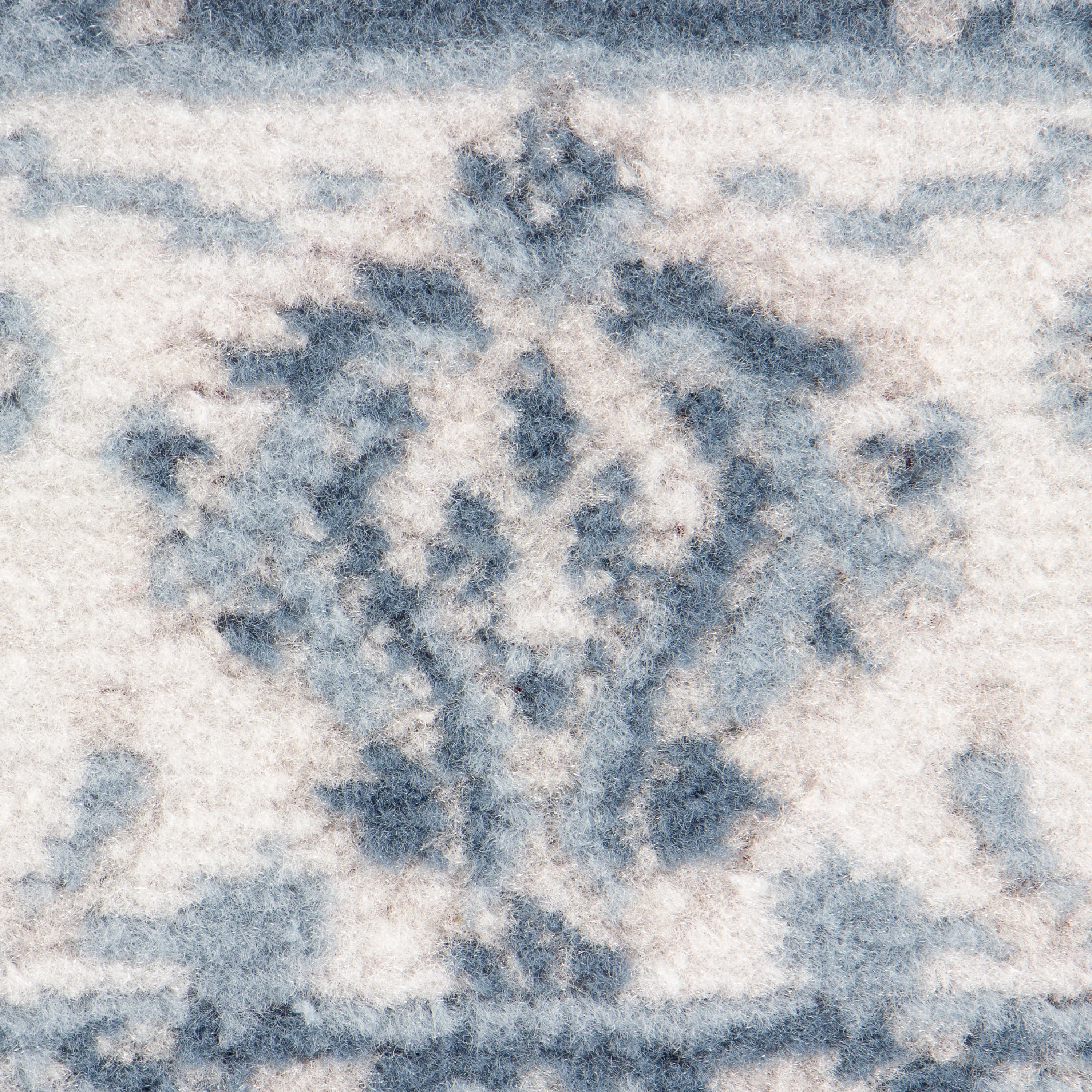 Mainstays Slate Blue Floral, Indoor Area Rug, 4'11" x 6'6"