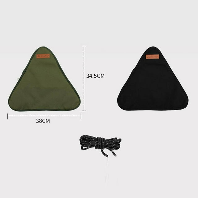 Xingzhi Folding Triangle Stool Cloth Outdoor Tools Lightweight for Camping Black