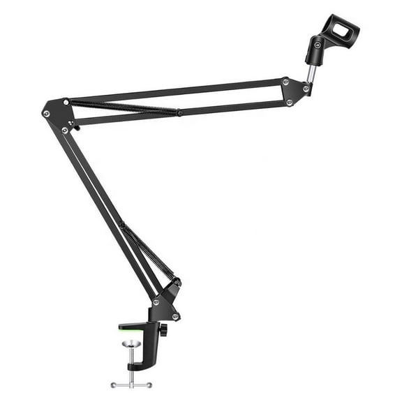 INTSUPERMAI Professional Mic Holder Metal Adjustable Desktop Microphone Suspension Scissor Arm Stand