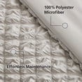 thumbnail image 3 of Mainstays King Comforter Set, All-Season, 3-Piece, Grey Puffy Seersucker, 3 of 10