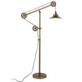 thumbnail image 2 of Henn&Hart 40" Brushed Brass Metal Floor Lamp, 2 of 10