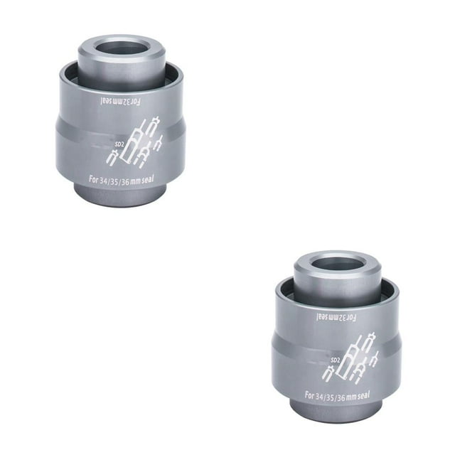 Dalazy ZTTO Suspension Front Fork Dust Seal Aluminium Alloy Installation Tool Kit Part Driver Accessory for 32/34/35/36MM Orange Gray 2Set
