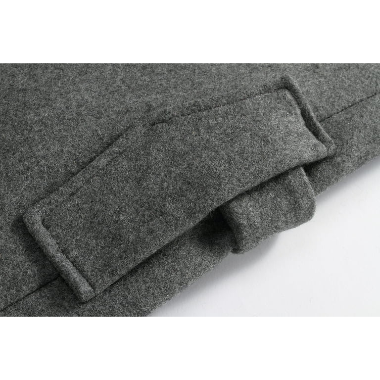 SSLR Mens Winter Coats Slim Fit Wool Pea Coat British Single SSLR Mens Winter Coats Slim Fit Wool Pea Coat British Single
