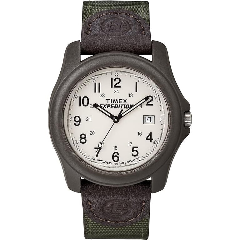 Timex, Men's Outdoor Watch, 39mm Expedition Camper, Brown/Green