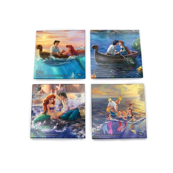 Disney (The Little Mermaid) StarFire Prints™ Glass Coaster Set of Four SPCSTR845