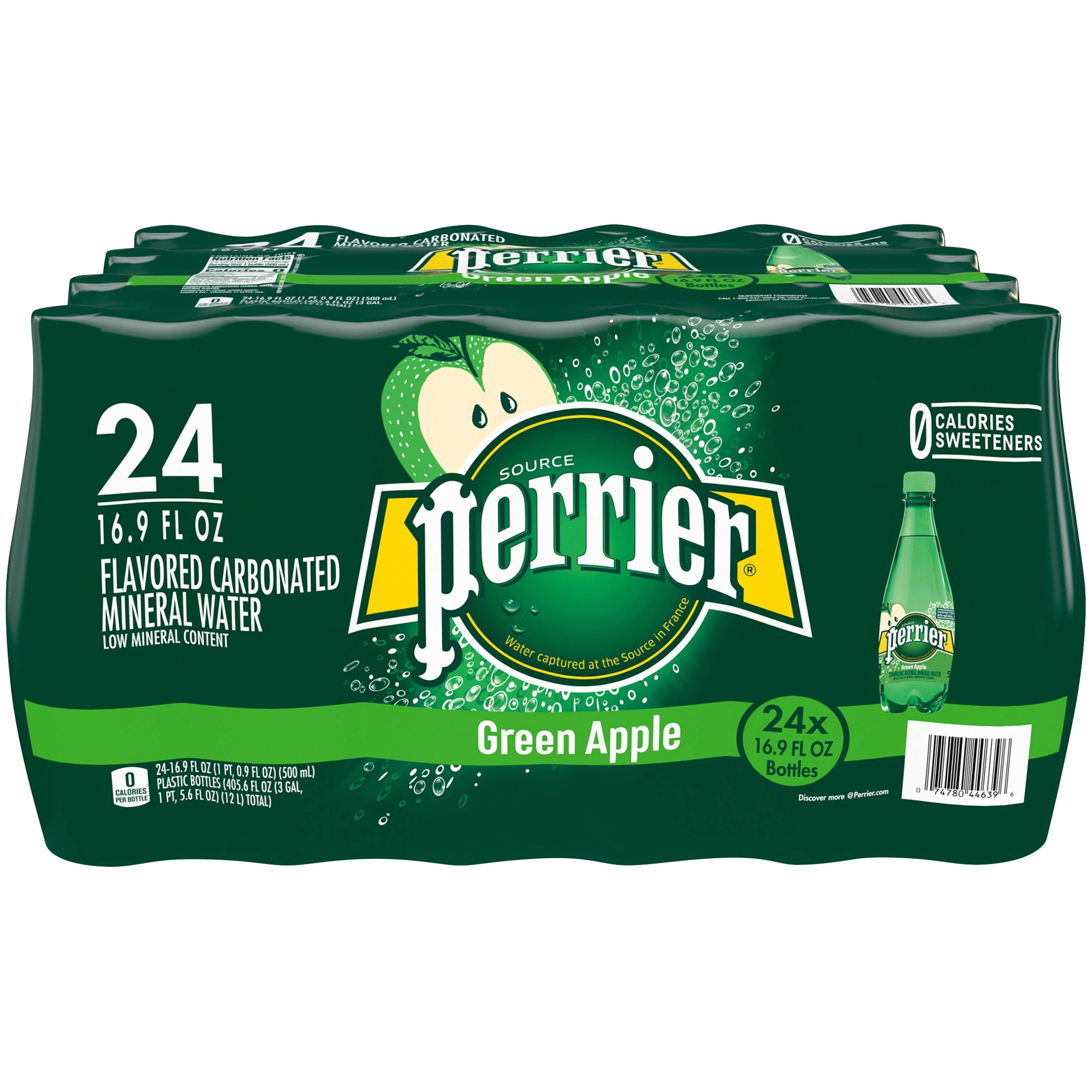 PERRIER Green Apple Flavored Sparkling Mineral Water