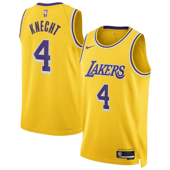 Unisex Nike Dalton Knecht Gold Los Angeles Lakers Swingman Jersey
