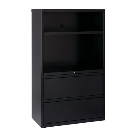 UPC: 0029404167782 | Hirsh 36 inch Wide 2 Drawer Metal Lateral Combo File Cabinet for Home and Office  Holds Letter  Legal and A4 Hanging Folders  Black