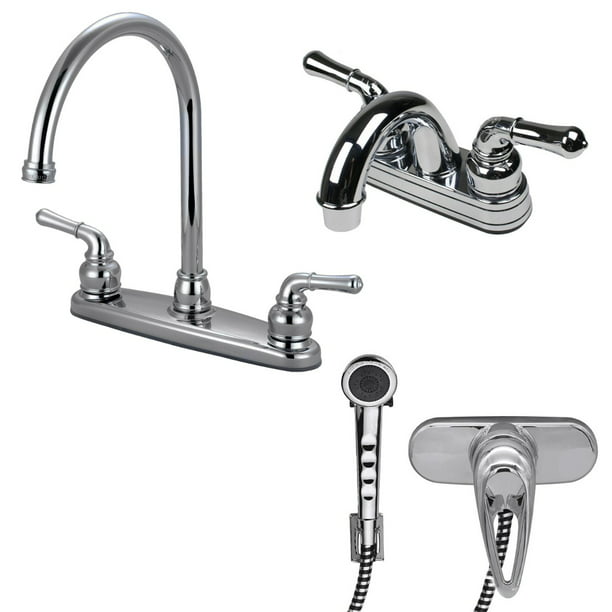 Lav Faucet Combo With Shower Head, Rv Bathtub Faucet With Diverter