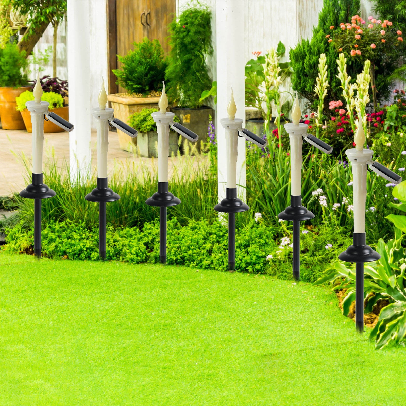 Buy Hfyihgf Solar Candle Ground Plug Lamp Outdoor Lawns Garden