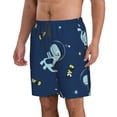 thumbnail image 2 of Kll Space Dinosaur Men'S Casual Summer Beach Shorts Hawaiian Shorts With Pockets-Large, 2 of 9